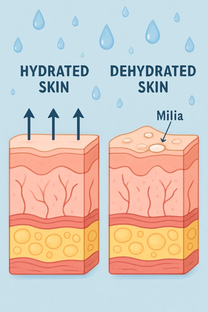 The importance of hydration and milia production Hale End