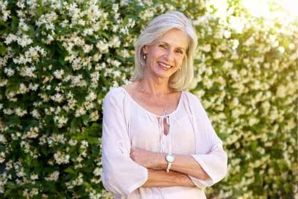 Older woman happy with urinary incontinence treatment Hale End