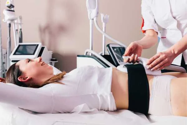 woman having body sculpting to help improve her body image and her mental health Hale End