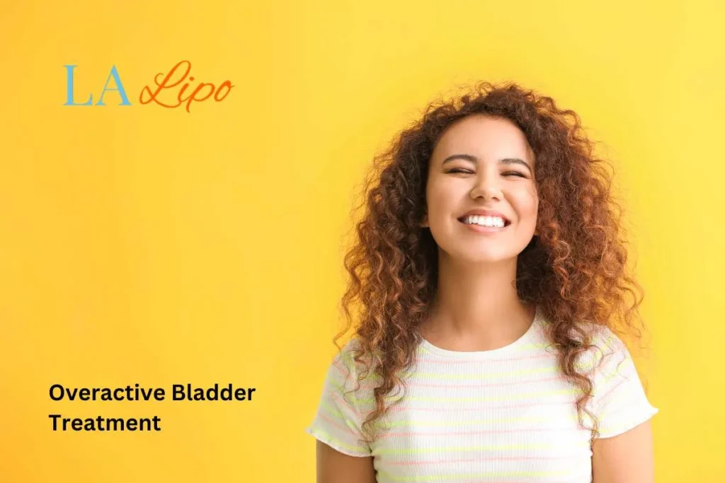 woman smiling about overactive bladder treatment Hale End solutions